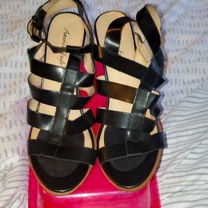 Strappy block heel sandals